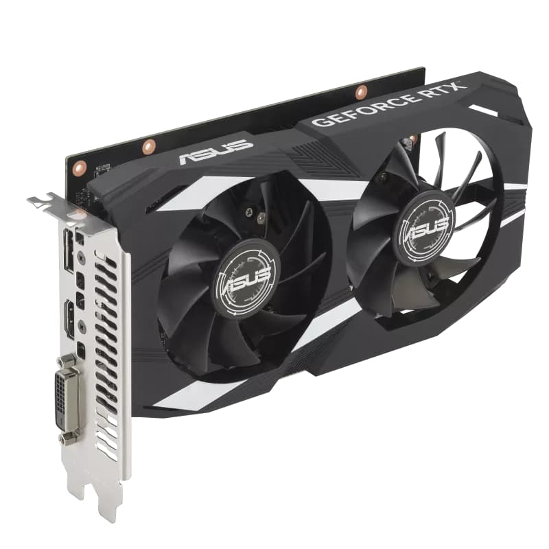 Asus Dual GeForce RTX3050 OC DUAL-RTX3050-O6G NVIDIA 6GB GDDR6 96Bit DX12 Gaming Ekran Kartı
