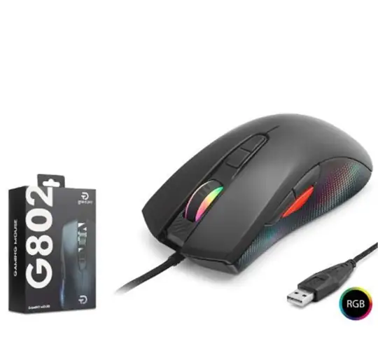 GOOD PRO G802 RGB Gaming Mouse 7200 DPI 8 Tuş 1000Hz Siyah