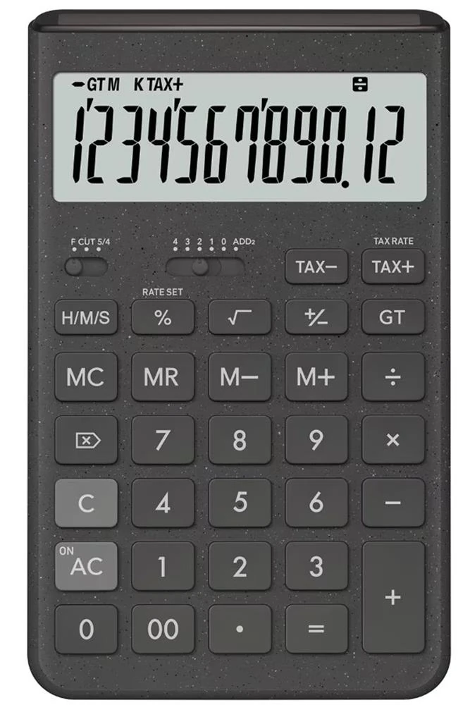 Casio JT-200T-GY 12 Hane Gri Masa Üstü Hesap Makinesi
