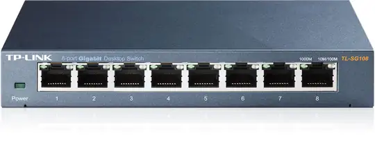 Tp-Link TL-SG108 8 Port 10-100-1000 Mbps Switch Çelik Kasa