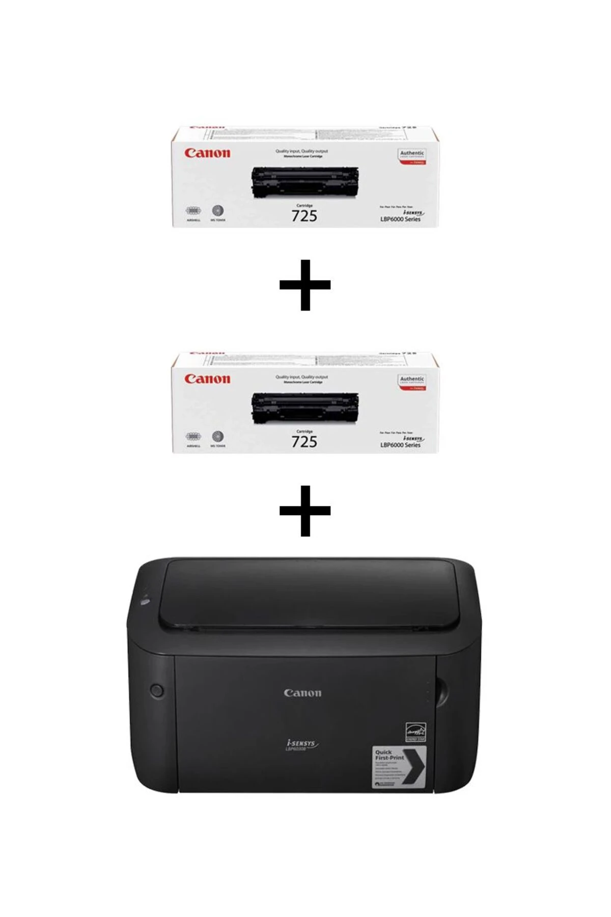 Mono Laser Yazıcı LBP6030B+2Toner Siyah 1Adet Demo Toner+2Adet Orj. Kutulu Toner Çıkar.