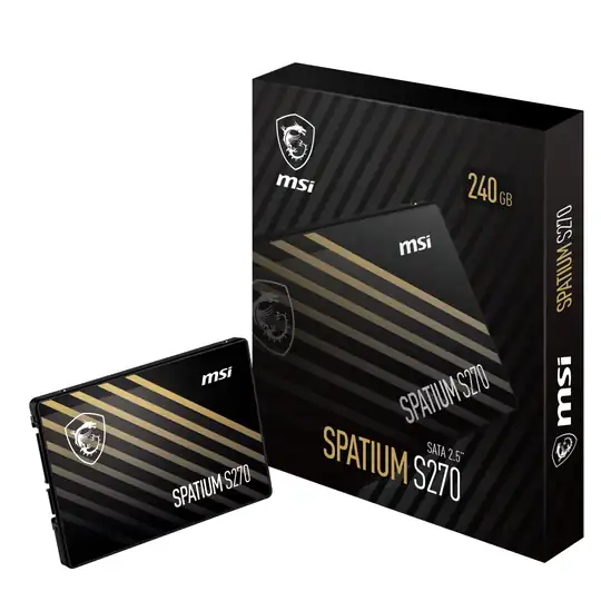 Msi 480GB Spatium S270 SATA 3.0 (500MB Okuma - 450MB Yazma) Ssd Disk