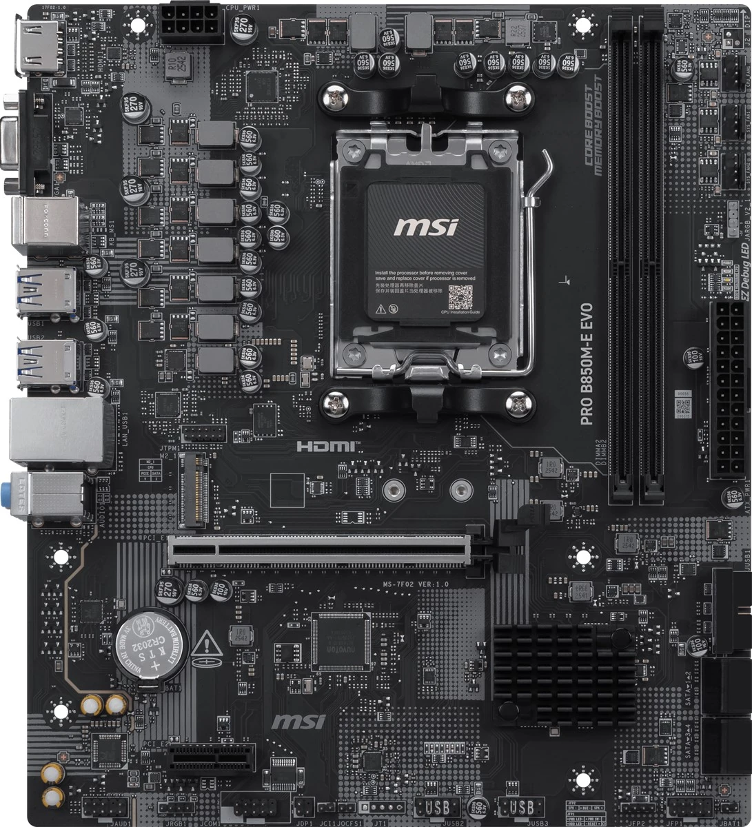 MSI MB PRO B850M-E EVO