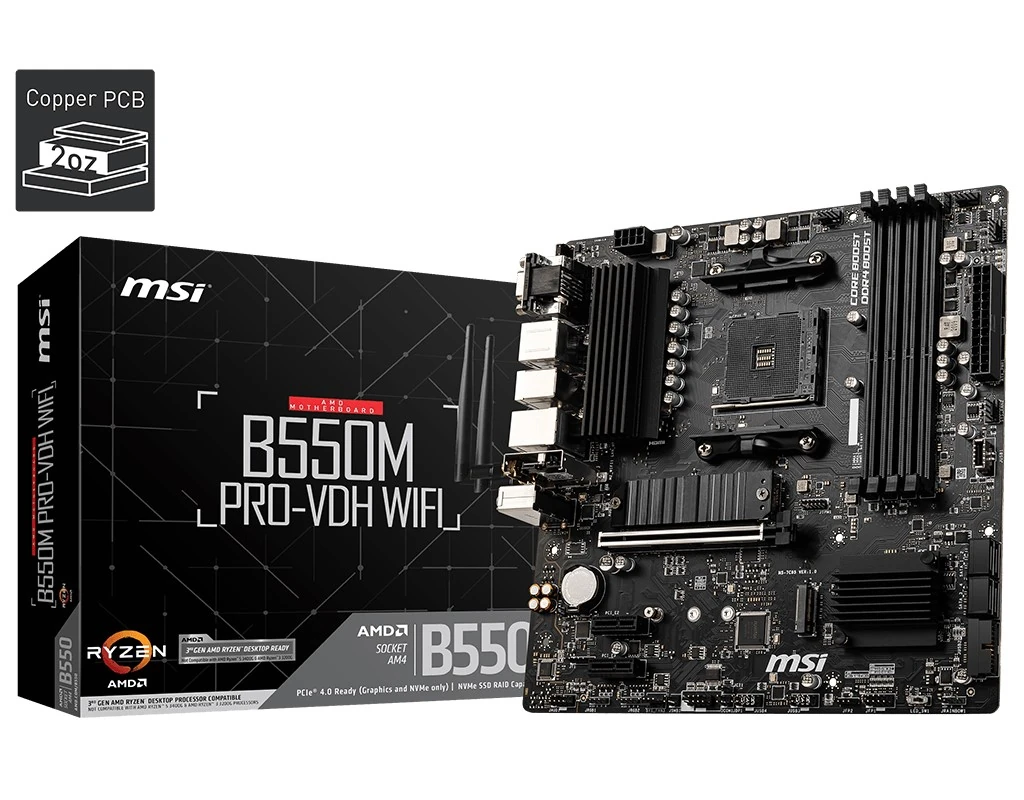 MSI MB B550M PRO-VDH WIFI