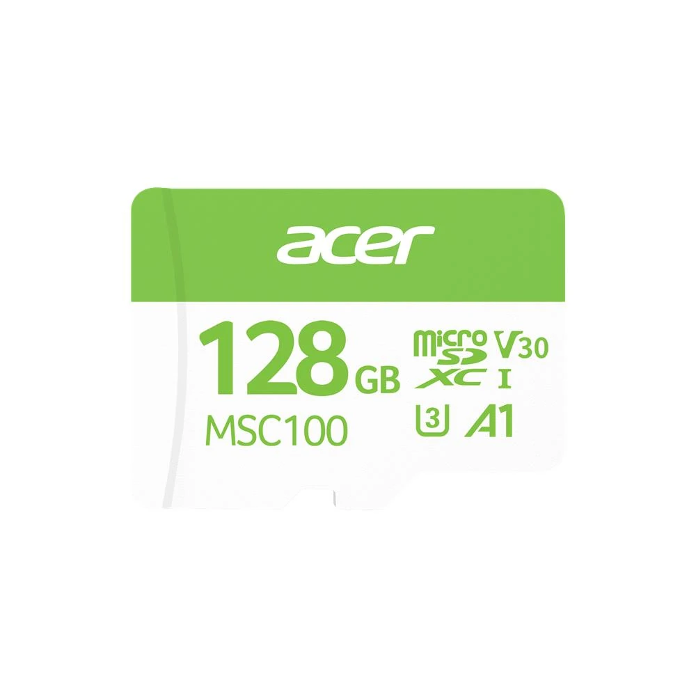 Acer MSC100 128GB microSD U3 V30 A1 Aksiyon Kamera & Güvenlik Kamerası Uyumlu