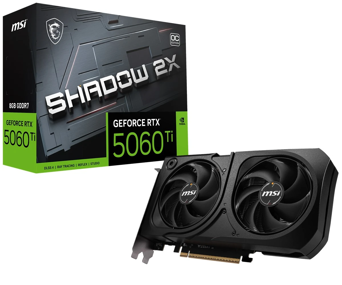 MSI VGA RTX 5060 TI 8G SHADOW 2X OC PLUS