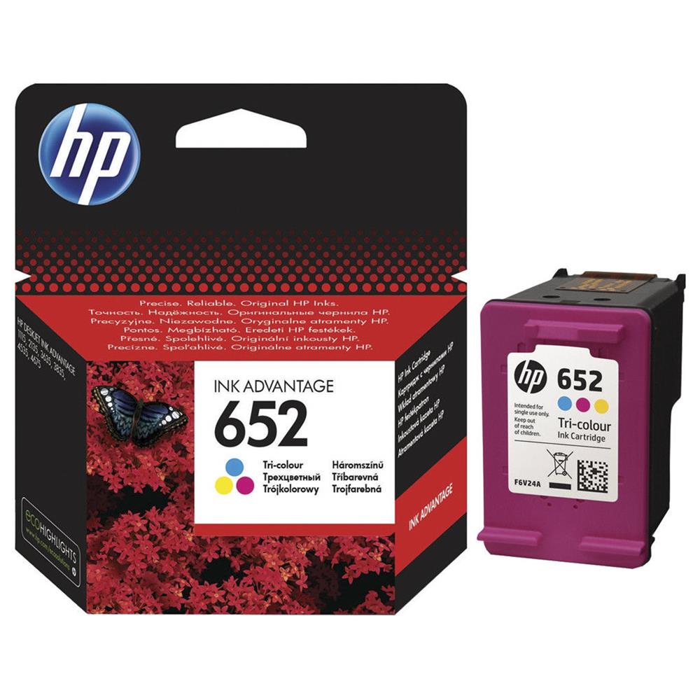 HP F6V24AE (652) UC RENKLI KARTUS
