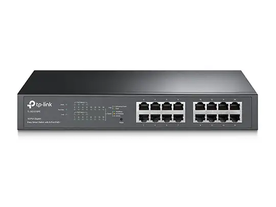 Tp-Link TL-SG1016PE 8 Port Poe+ 16 Port 10-100-1000 Mbps Switch Çelik Kasa Rack Mount