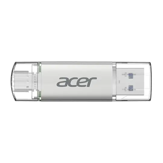 Acer 256GB USB 3.2 UT300-256GB USB-A+USB-C Çift Taraflı Metal Flash Bellek