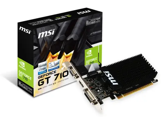 Msı Vga Gt 710 2Gd3H Lp Gt710 2Gb Ddr3 64B Dx12 Pc Ekran Kartı