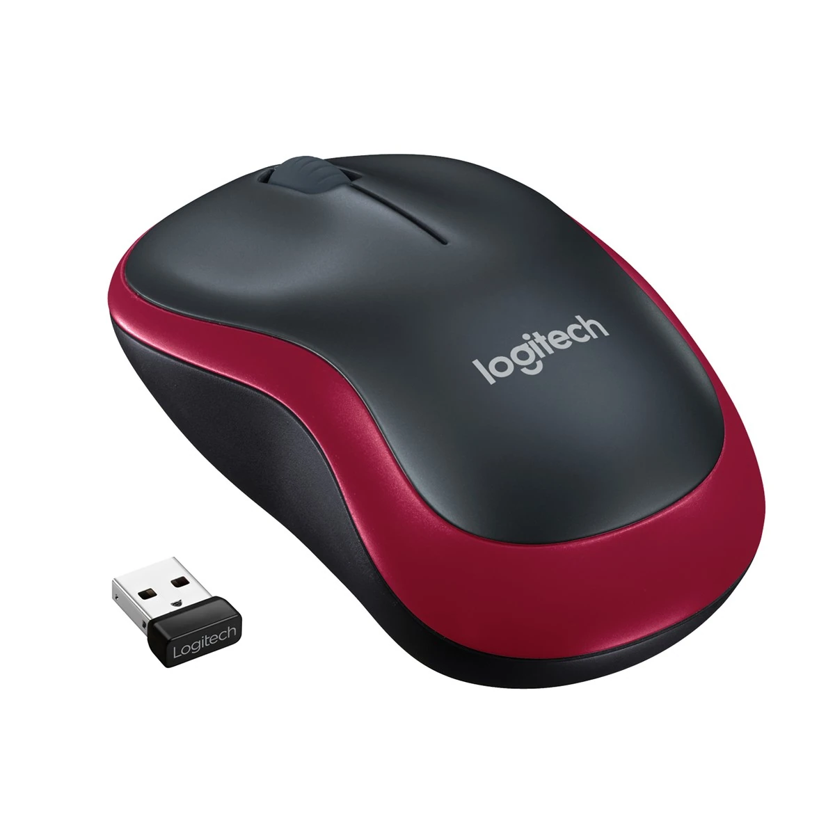LOGITECH M185 RED MOUSE 910-002237