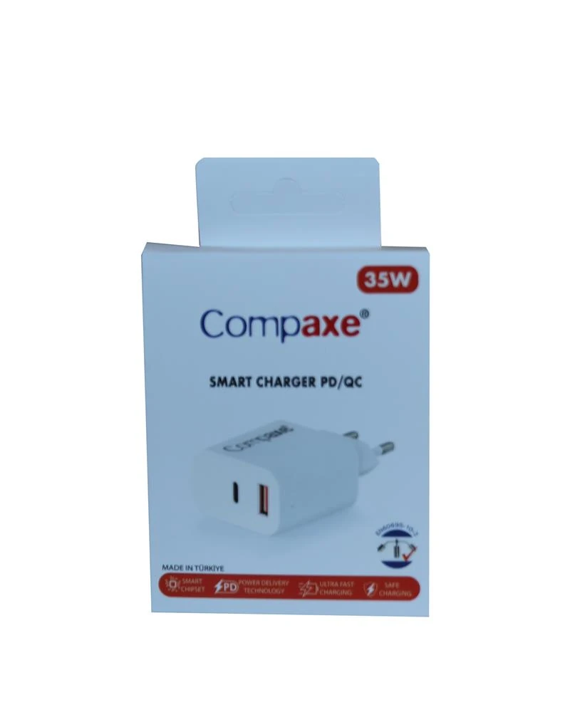Compaxe CTA-350UT 35W 5V 3A PD-QC+ Type-C Usb Şarj Kablosu