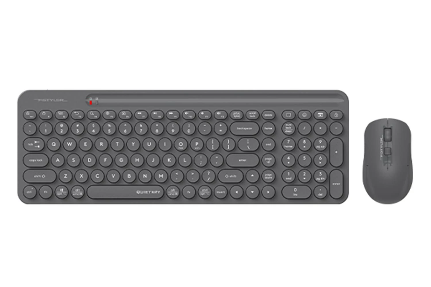 A4 Tech FG3300 Air2 2.4G Gri Q Klavye Fn-Mm Klv+Optik Mouse Sessiz Kablosuz Set