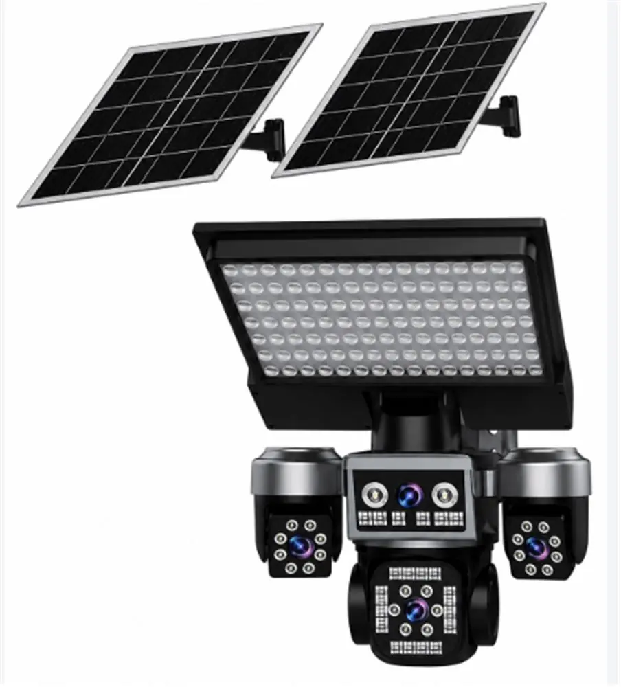 Apronx APX-WSP368 12Mp AOV 4G Aydınlatmal + 2 Solar Panel Dört Kameralı  PTZ