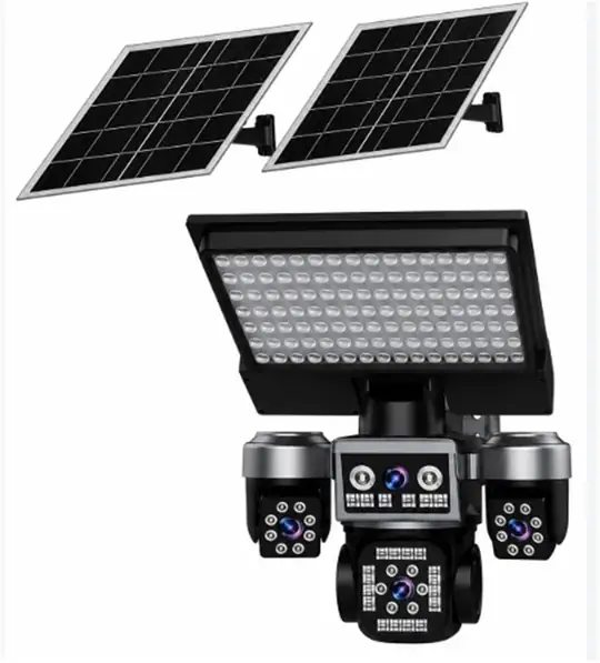 Apronx APX-WSP368 12Mp AOV 4G Aydınlatmal + 2 Solar Panel Dört Kameralı  PTZ