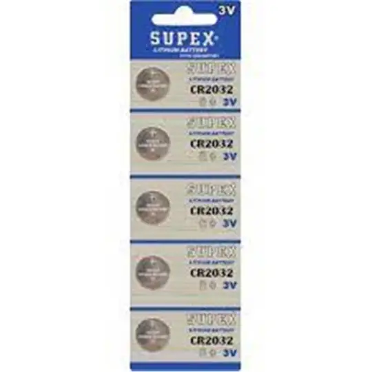 Supex Cr2032 3V Lityum 5Li Blister Pil