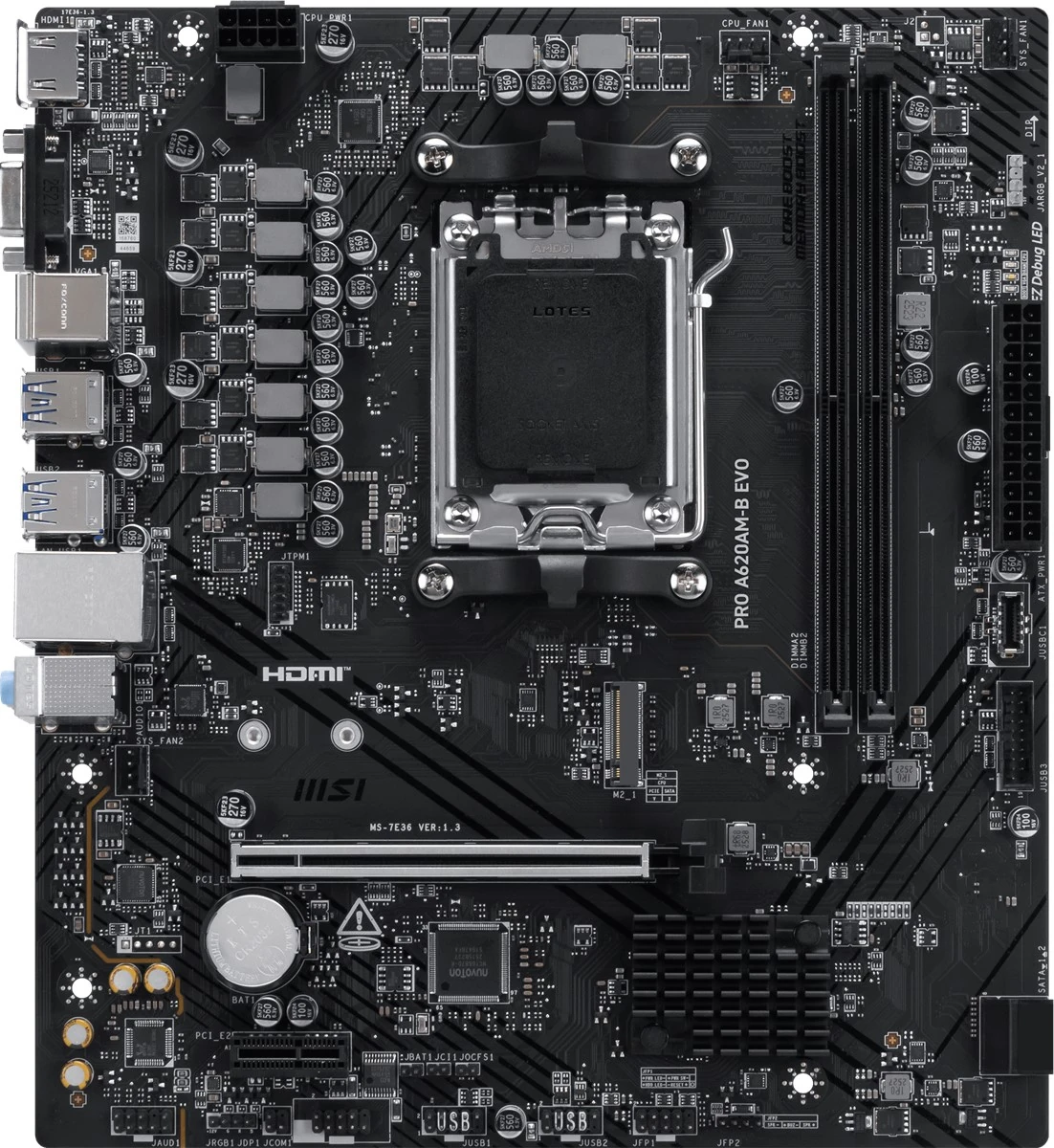 MSI MB PRO A620AM-B EVO