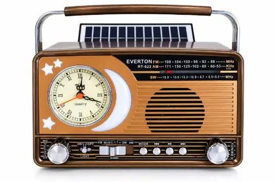 Everton Rt-622  Bluetooth Fm-Usb-Tf-Aux  Şarjlı Nostaljik Radyo