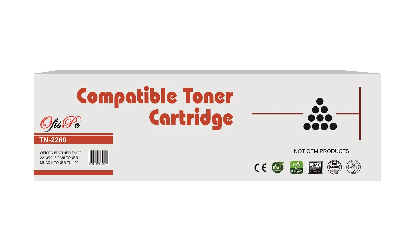 OfisPc Brother TN420-2210-2215-2235-2260 Muadil Toner HL-2240-2250-2270 DCP-7060-7065 MFC-7290-7360