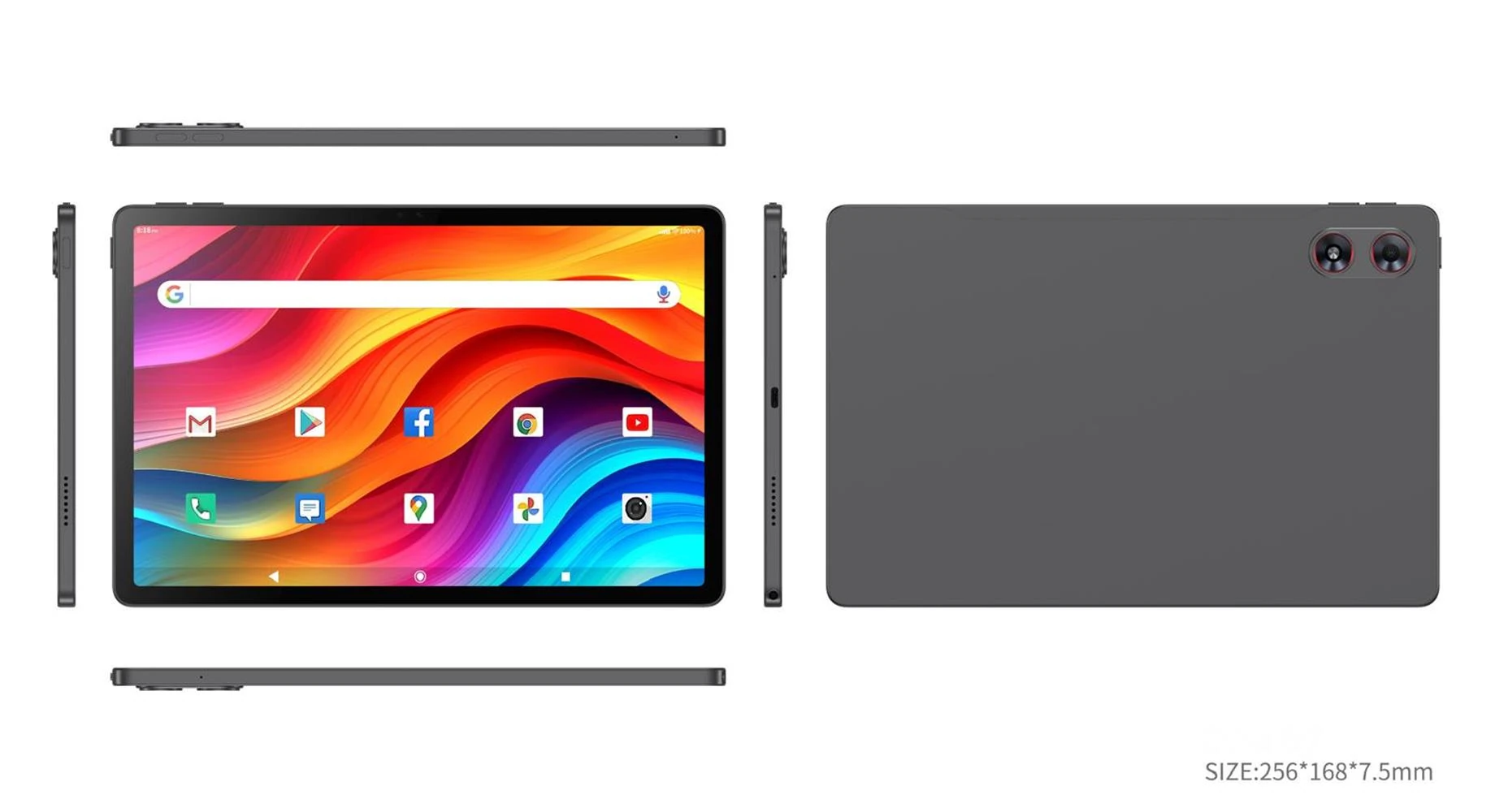 Technopc Quantum Elise T80P 10.95" IPS 8 Core 2GHz 8-256GB 5-13MP Şeffaf Kılıf Pasif Kalem Tablet