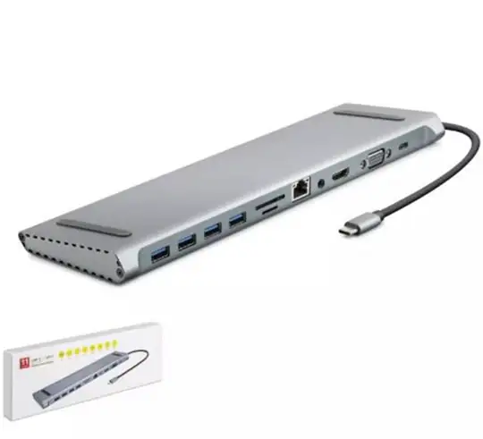 HADRON HDX7854 TYPE-C HDTV COMBO TYPE-C + HDMI 4K 30Hz + 4-USB3.0 + VGA + AUDIO +