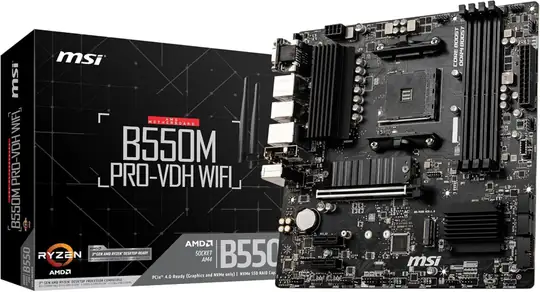 Msi B550M PRO-VDH WiFi 4400mhz(OC) M.2 AM4 mATX Anakart