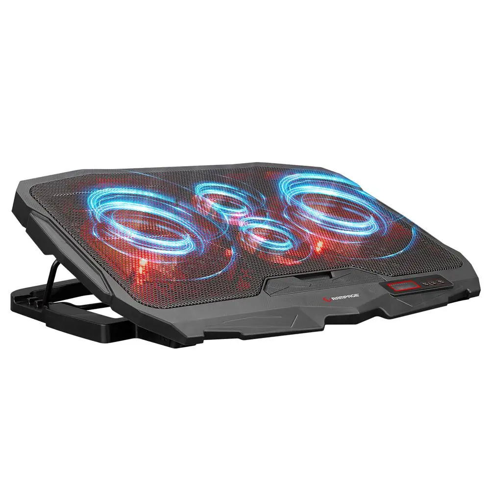 Addison Rampage AD-RC4 COLDBREEZE Kırmızı Ledli Işıklı Fan 15"-17" Notebook Soğutucu Stand