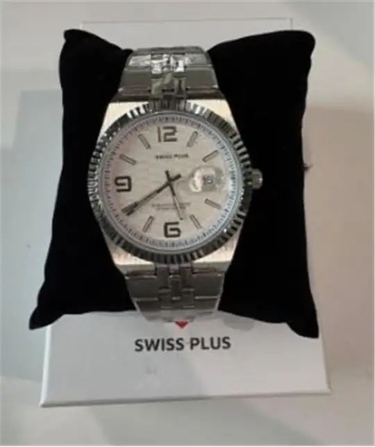 Swiss Plus Man Watch Premium Seri Model-4 ST3442AGS White-Silver