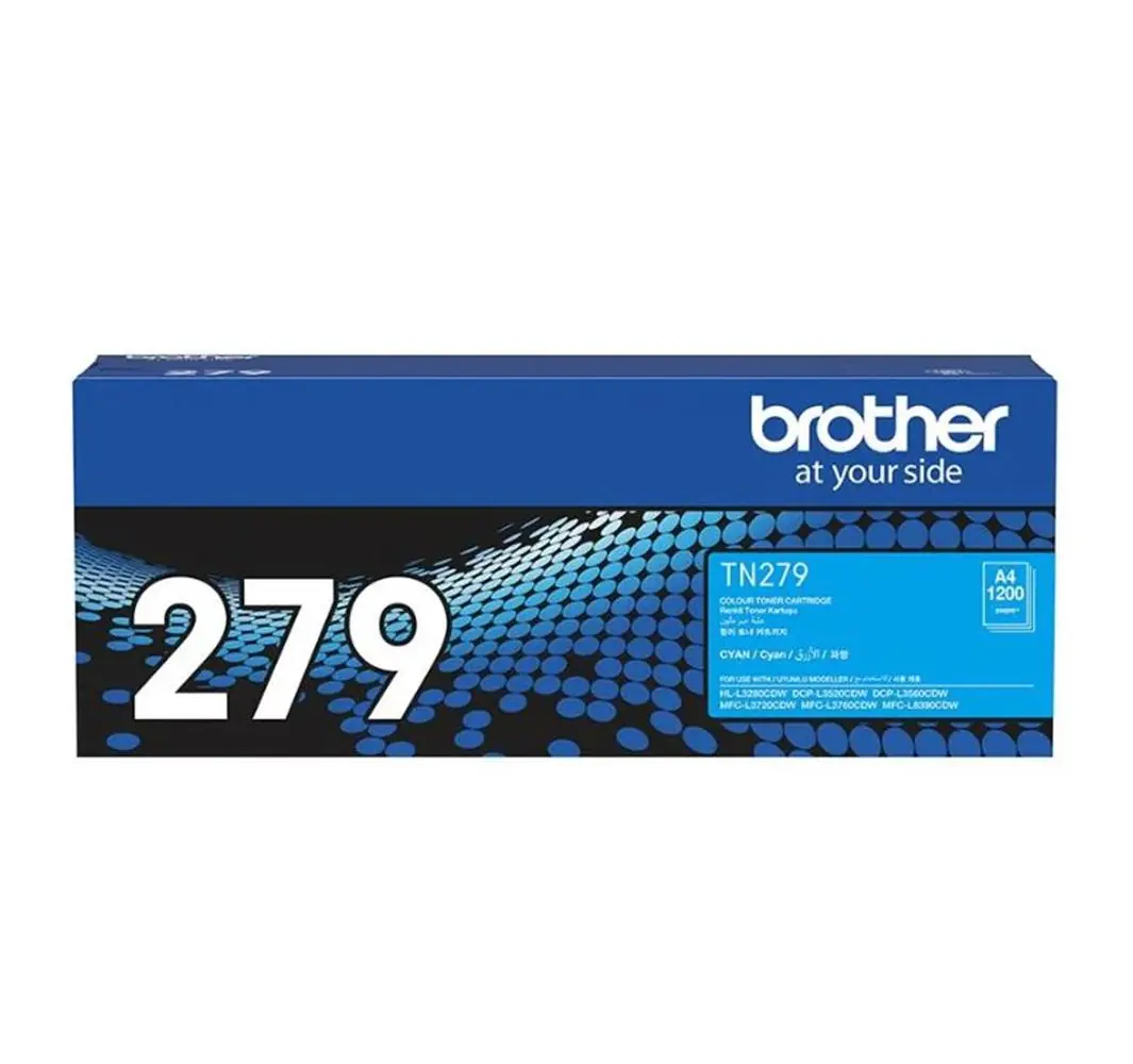 Brother TN-279C Cyan Mavi Toner HL-L3280CDW  DCP-L3520-3560 MFC-L3720-3760-8390 1.200 Sayfa