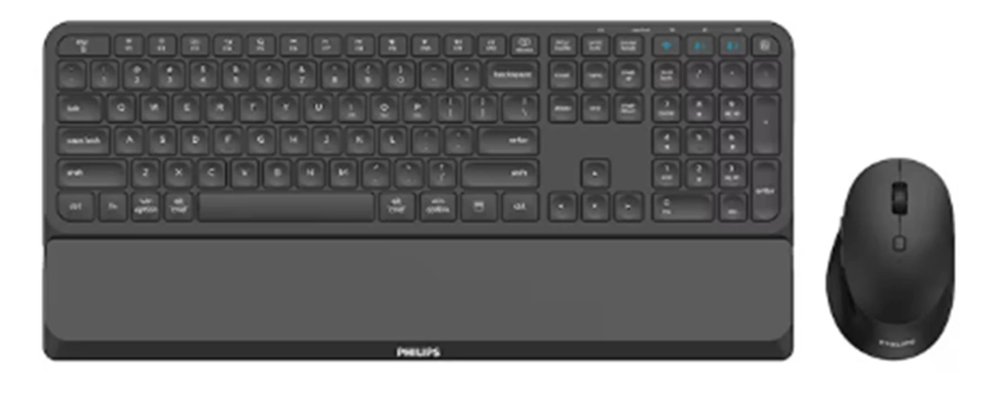 Philips SPT6248B Kablosuz Türkçe Q Klavye&Mouse Set Siyah
