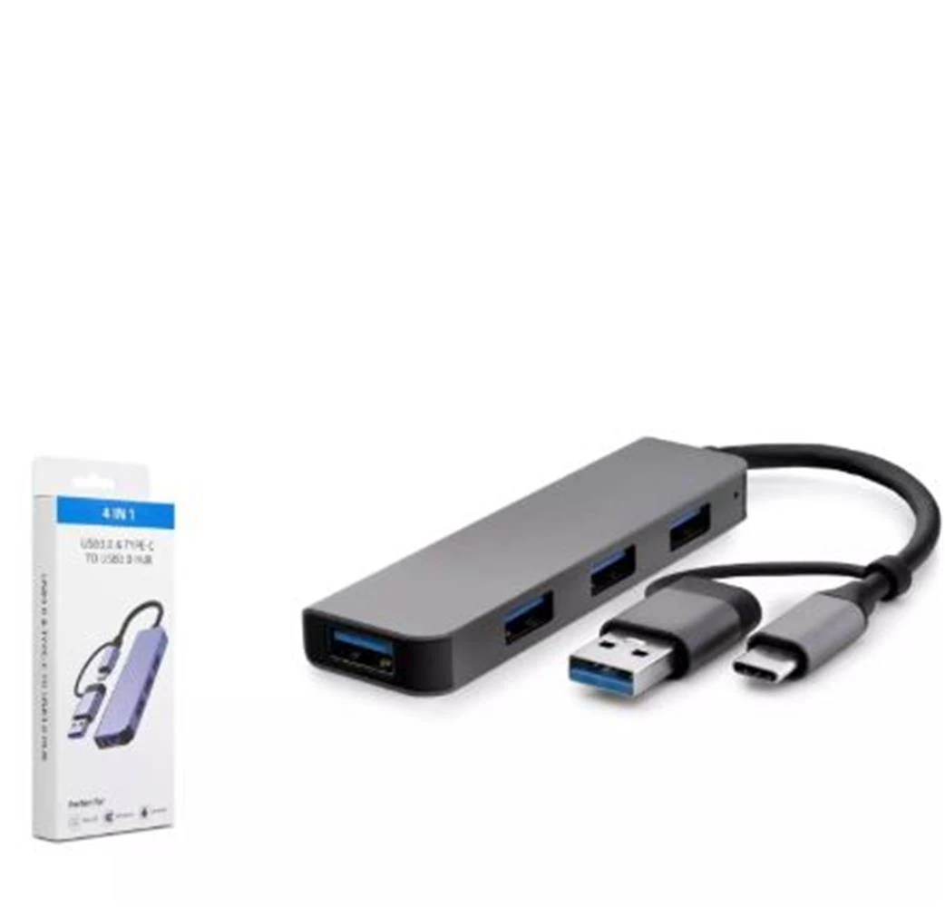 HADRON HDX7040 TYPE-C HUB 3-USB2.0 + USB3.0 GRİ