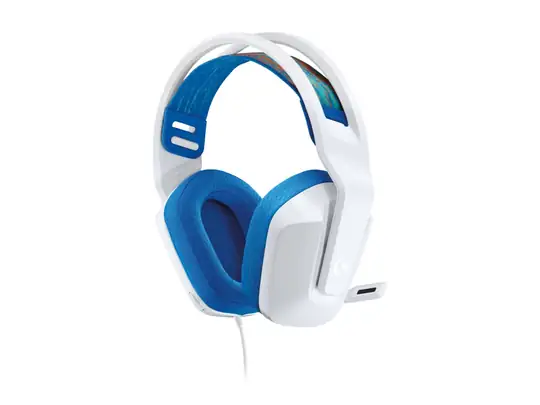 Logitech 981-001018 G335 Beyaz Mavi Mikrofonlu Gaming (Oyuncu) Kulaklık