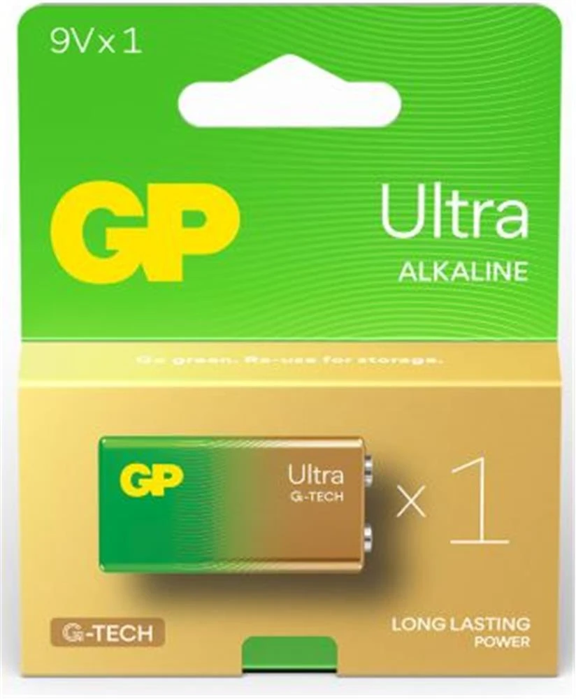 GP G-Tech 9V Ultra Alkalin Pil Tekli Paket GP1604AU