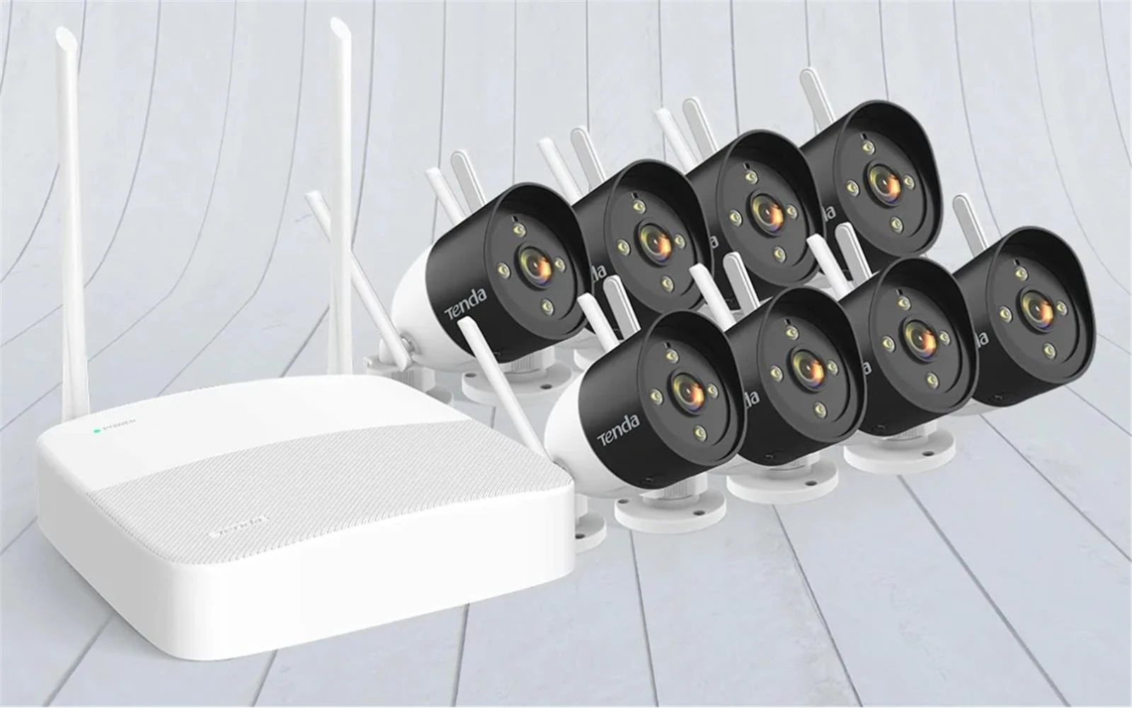 Tenda K8W-3TC 8 Kanal NVR Kayıt Cİhazı + 8 Adet Outdor Ip Wifi Bullet Kamera Set