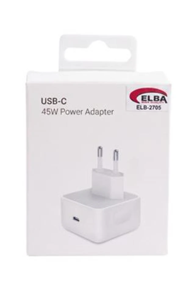 Elba ELB-2705 45W Beyaz Usb-C Ev Şarj Kafa