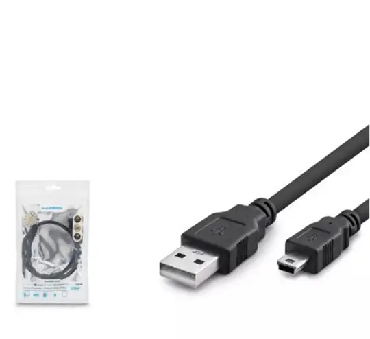 Hadron Hdx7524 Usb Mini V3-5Pin To Usb Kablo 50Cm Siyah