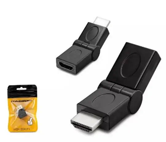 Hadron Hdx1257 Hdmi To Hdmi F Çevirici Mafsallı Siyah