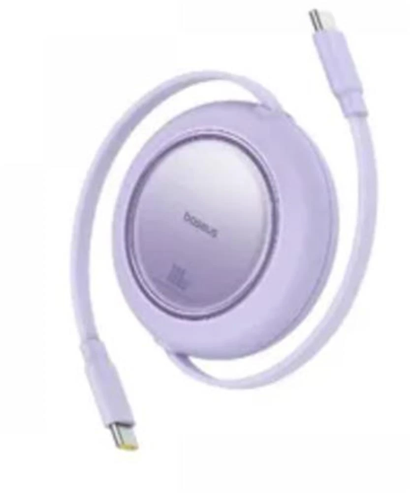 Baseus P10364500213-00 Free2 Pull Mini Kablolu USB-C 100W 2M Mor Şarj Kablosu