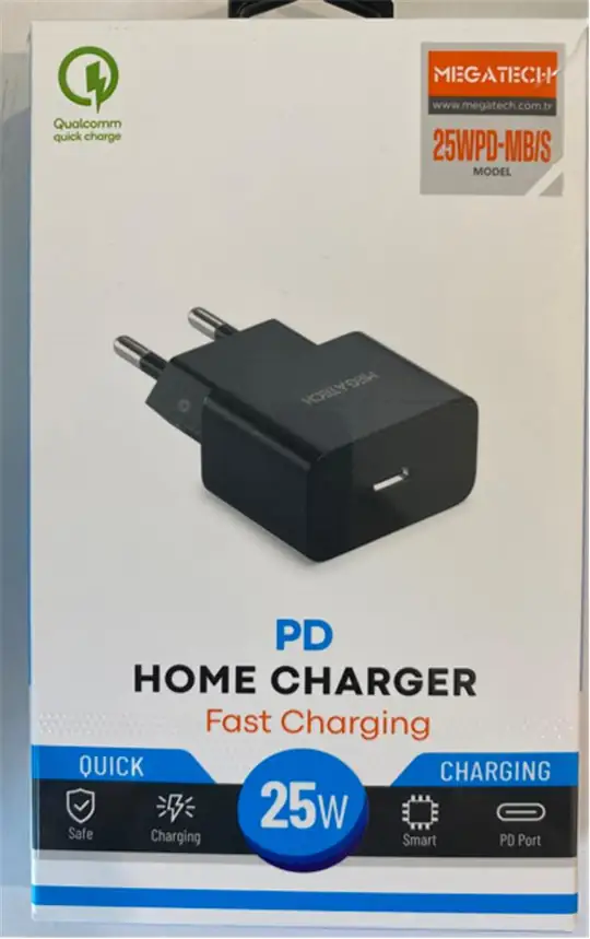Megatech 25w Siyah Pd Type-c  Ev Şarj Kafa
