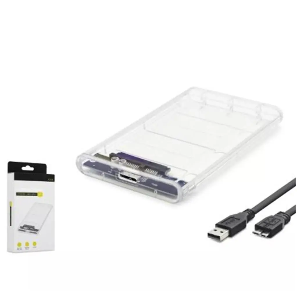 HADRON HDX1760 HDD KUTU USB3.0 PLASTİK SATA 2.5" TRANSPARENT