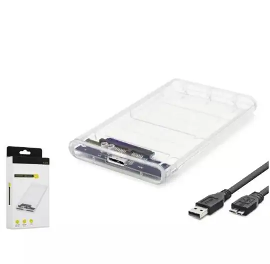 HADRON HDX1760 HDD KUTU USB3.0 PLASTİK SATA 2.5" TRANSPARENT