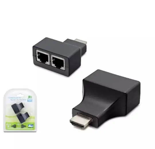 HADRON HDX1298 30M HDMI EXTENDER BY CAT5-6 SİYAH