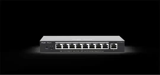 Ruijie-Reyee RG-ES209GC-P 8 Port POE+ 10-100-1000Mbps+1Port 10-100-1000Mbps Yönetilebilir Çelik 120W
