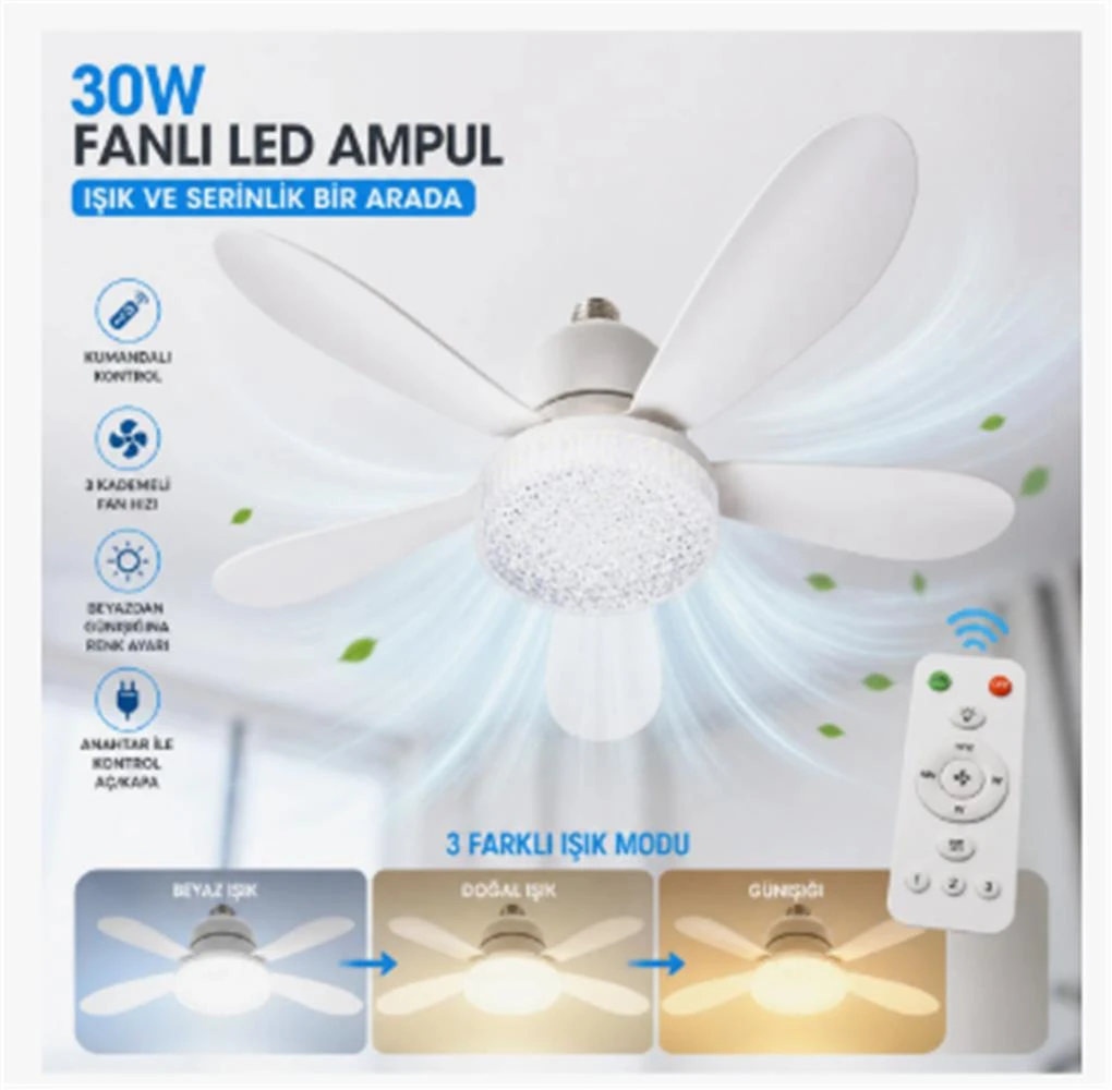 ELİTLED FANLI LED AMPUL EL-02