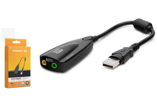 HADRON HDX5254 USB Harici Ses Kartı 7.1 Siyah