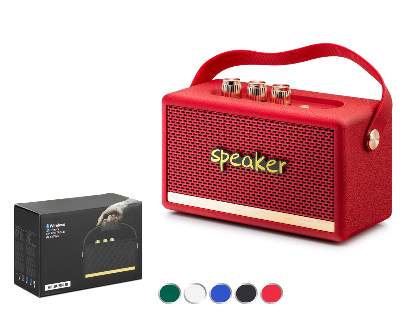 Hadron KILBURN3MAVİ Bluetooth Nostalji Speaker168-103-72MM