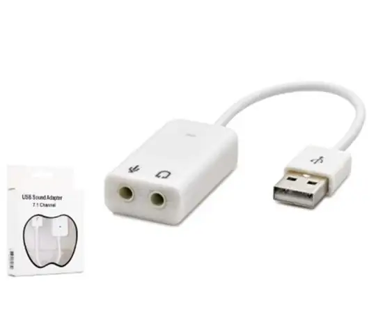 HADRON HDX5263 USB Harici Ses Kartı 7.1 Beyaz