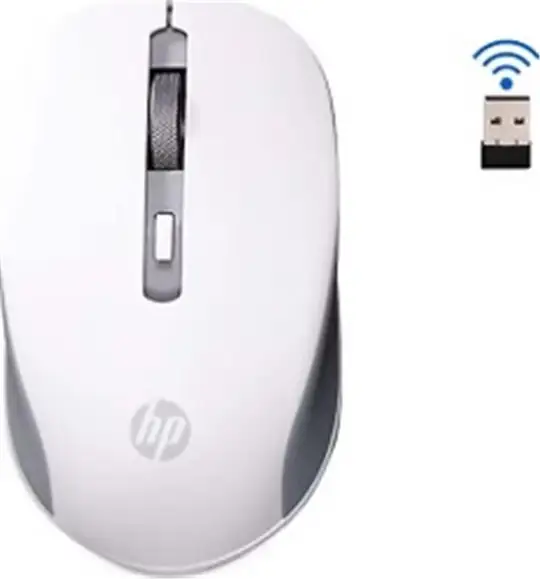 Hp S1000 Plus 1600DPI 2.4GHz WireLess Beyaz Kablosuz Mouse (Pil İçinde)