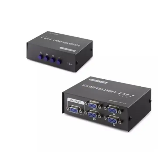 Hadron Hdx1329 4 Port Vga Switch 54Mhz 4Giriş 1Çıkış