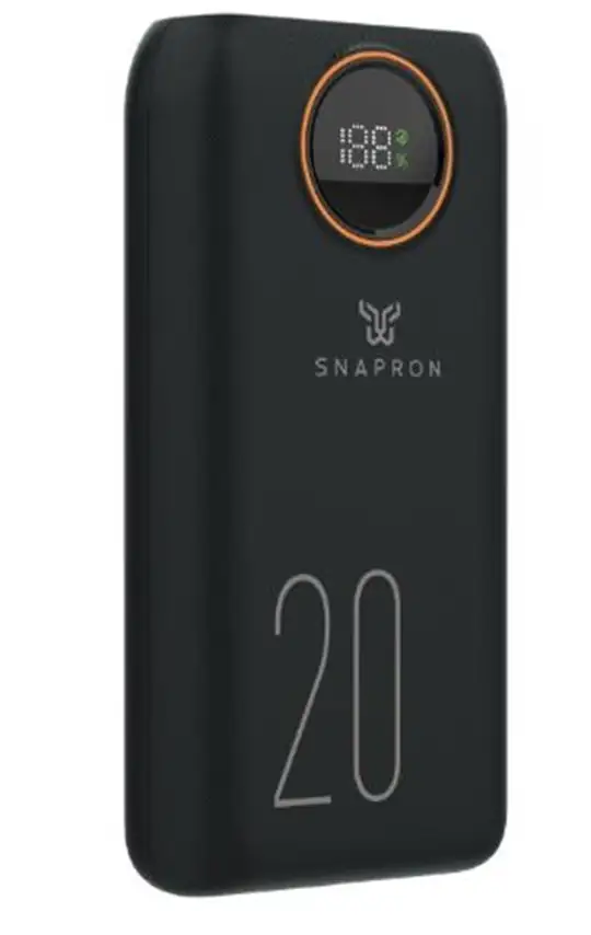 Snapron SNP-3013 20.000 Mah LCD Ekran Dahili Kablolu 22.5w Hızlı Şarj Powerbank